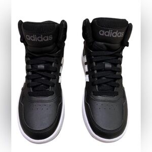 ADIDAS Hoops Mid 3.0 K GW0402,/Size 3.5
US, Unisex kids shoes, Black with white